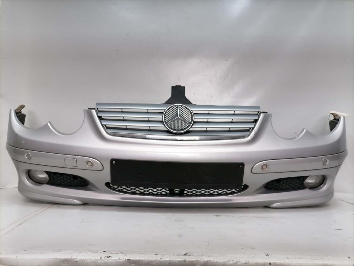 Mercedes Sportcoupe CL203 original Sto&szlig;stange Stossf&auml;nger vorn 744 Brillantsilber Bj.2003